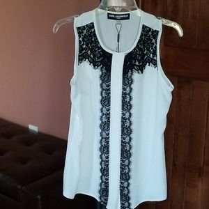 Classic karl Lagerfeld  top.